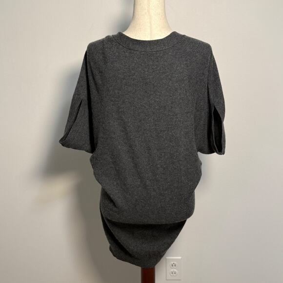 Vince Gray Small Cashmere Button-Up Short Sleeve Kimono Dolman Sweater Cardigan - Picture 6 of 16
